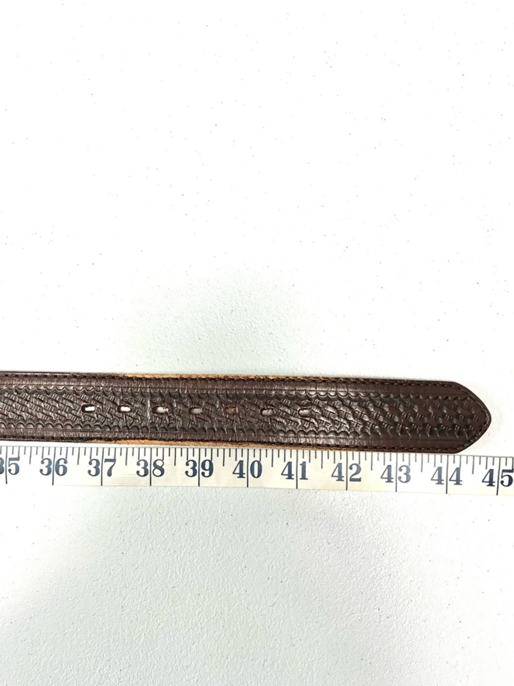 Wrangler Men’s Brown Genuine Leather Western Belt Size 40